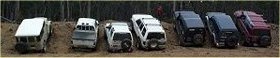 All 4x4's lined up!