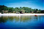 Crystal clear water of Lake Jasper. Click for big picture!